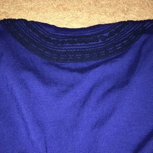 INC International Concepts Tops - Royal Blue INC Embroidered Top INC International Concepts Tops - Royal Blue INC Embroidered Top